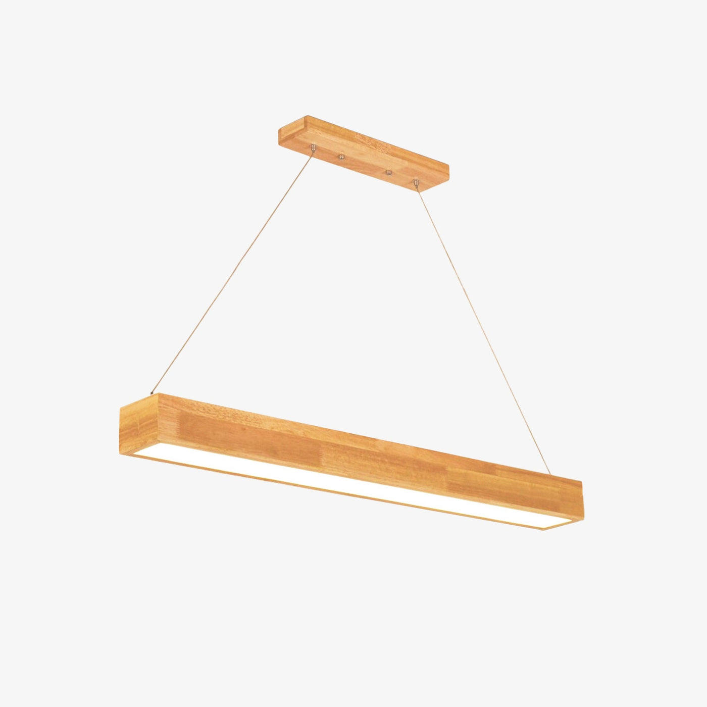 Modern rectangular wooden design chandelier