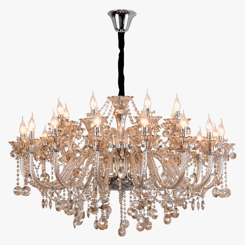 Modern crystal chandelier for an elegant and refined interior