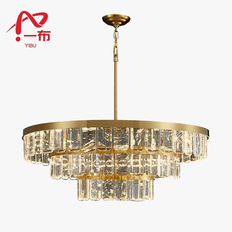 Hotel multi-layered cloud and mist crystal chandelier with steel frame