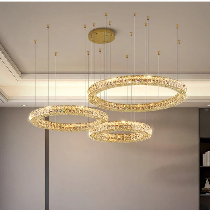 Dazzling Contemporary Crystal Chandelier