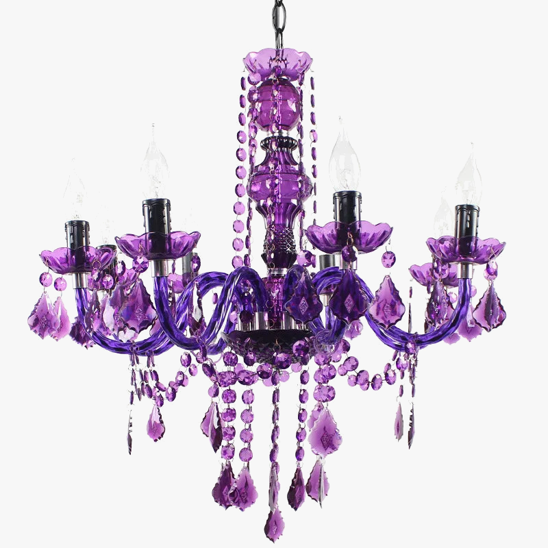 children's colorful floral iron chandelier