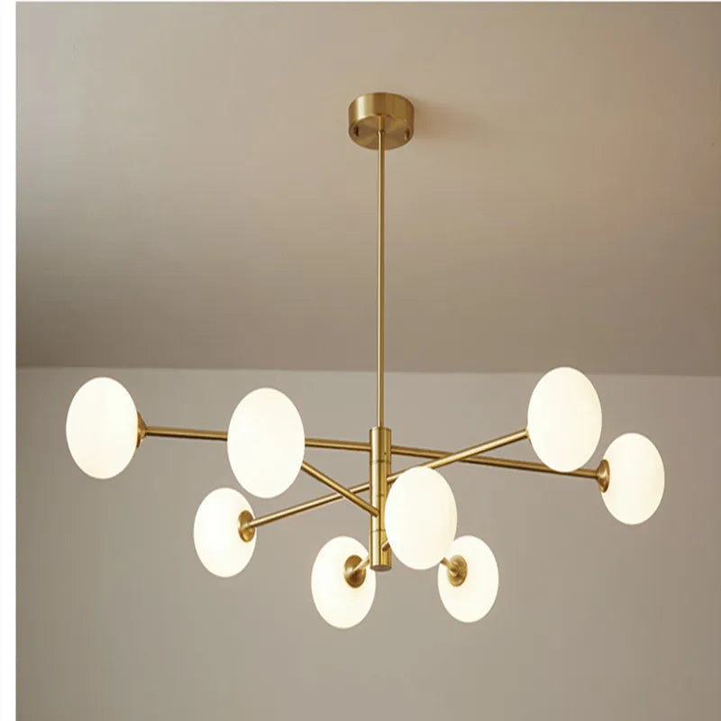 Golden pendant, luminous elegance