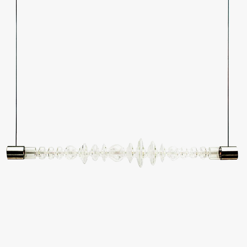 Minimalist creative glass chandelier for modern restaurant