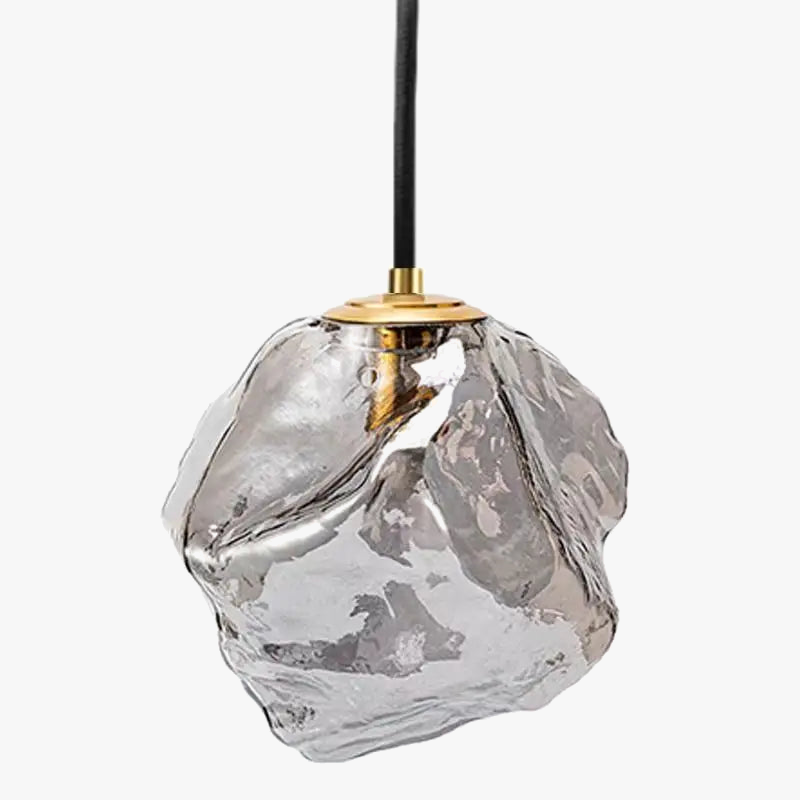 Smoked glass pendant light modern lighting for kitchen and bar