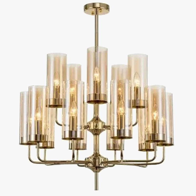 Modern Glass Chandelier 6-15 Heads Nordic Design Indoor Lighting