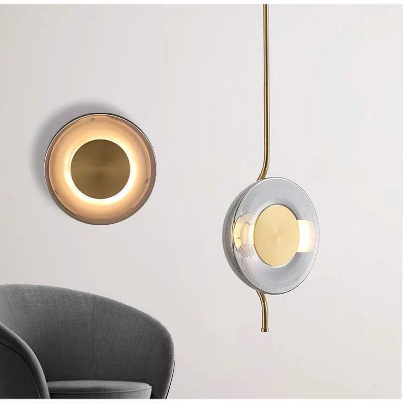 Creative minimalist postmodern glass chandelier