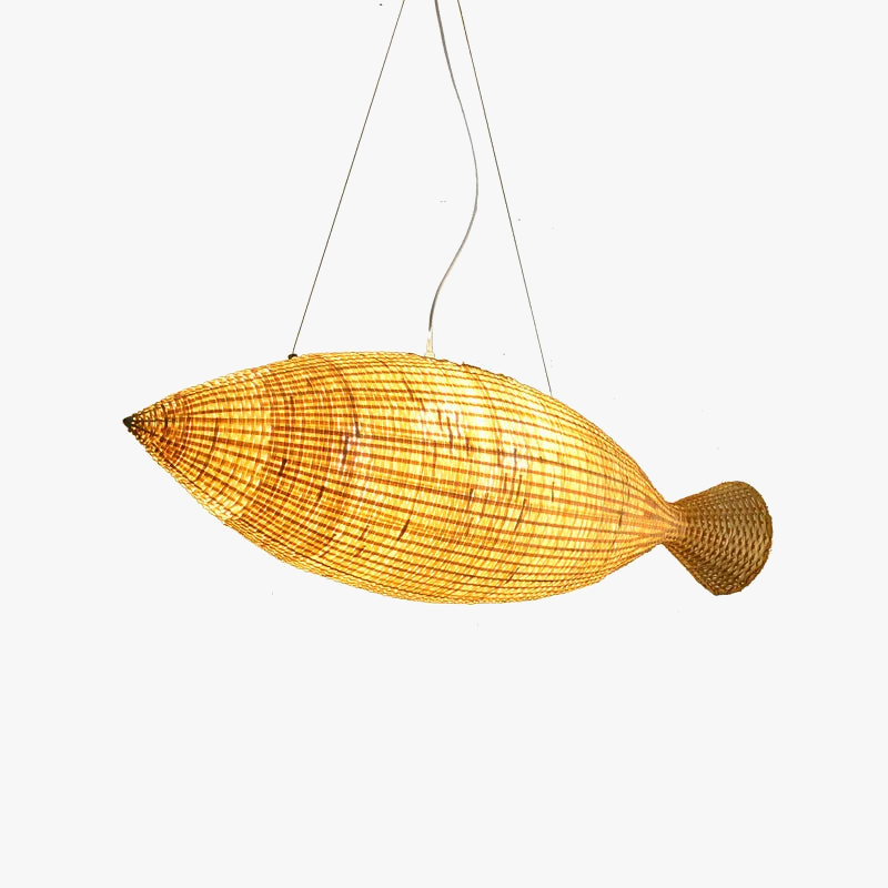 Japanese bamboo chandelier