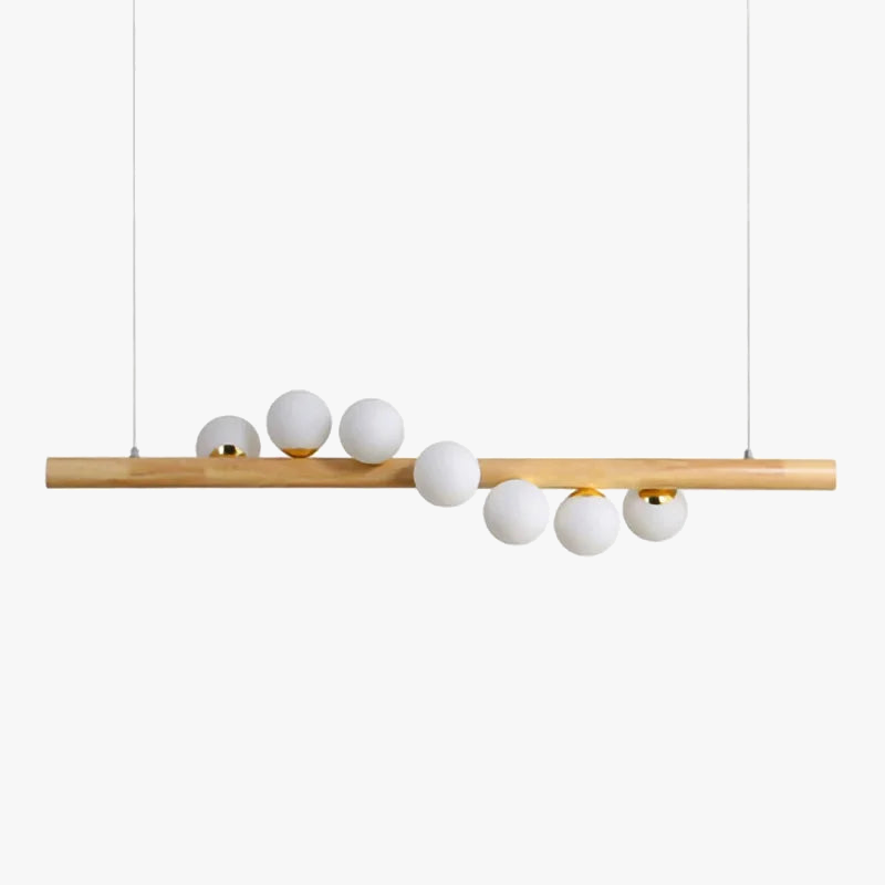Japanese solid wood chandelier creative design trendy lighting