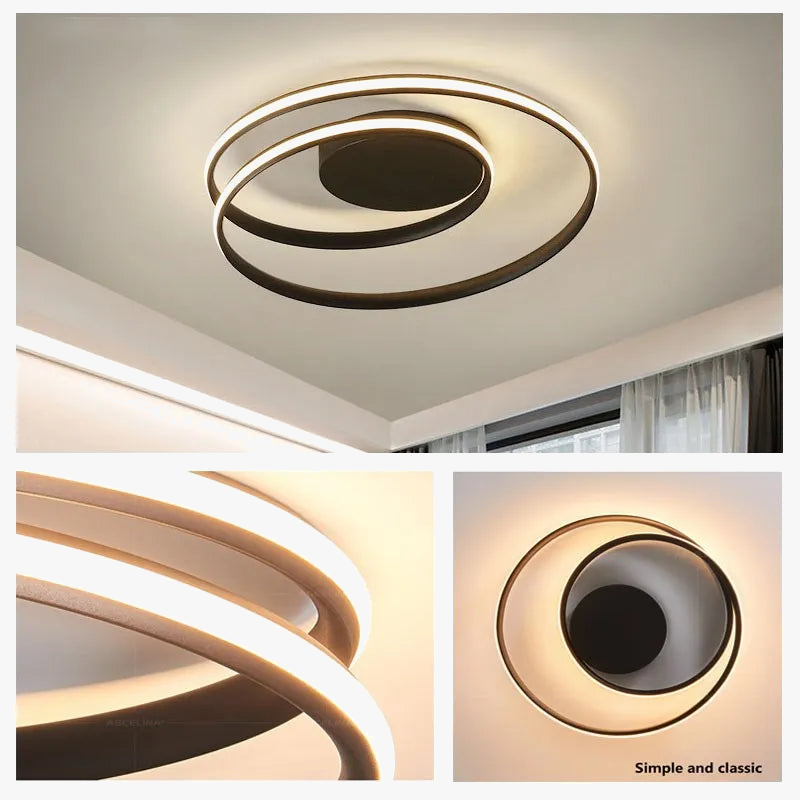 Elegant Modern White LED Chandelier