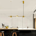 Lustre Led Design En Métal Luxueux Luminaire Doré