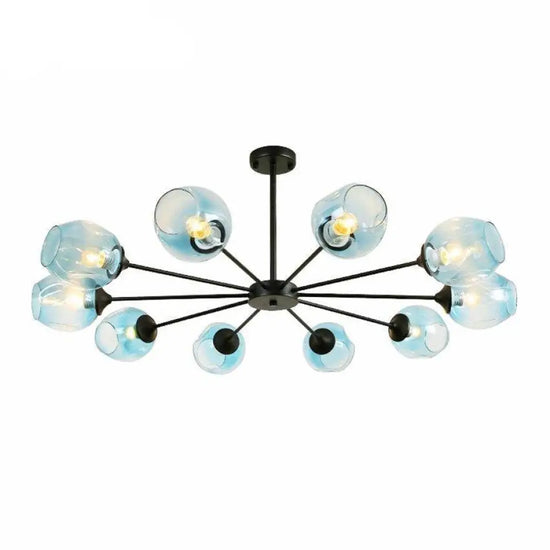 Lustre Led Design En Verre Coloré Luminaire Chambre