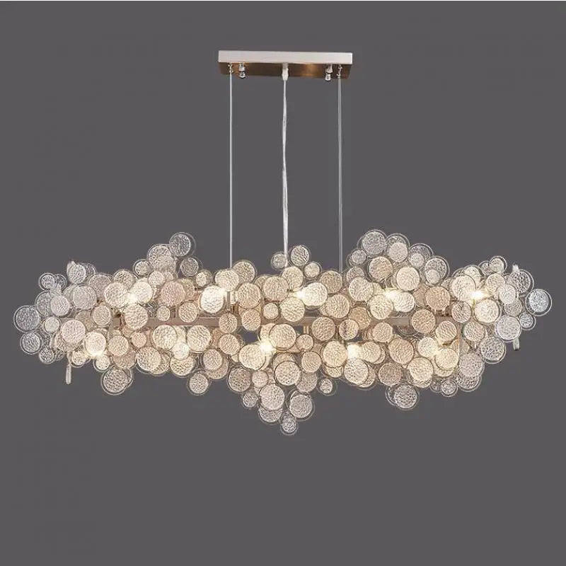 creative simple modern design glass LED chandelier