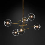 Lustre Led Moderne Métal Doré Zuri 6 Ampoules - Doré / Chaude Luminaire Chambre