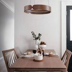 Lustre Led Rond En Bois Nordic Luminaire Chambre