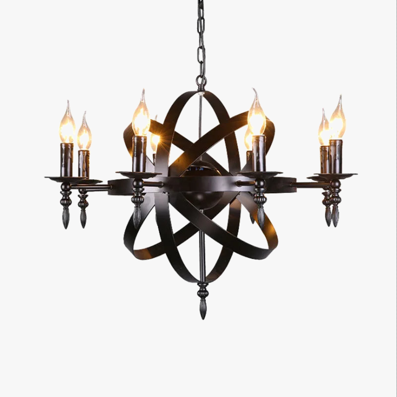 Vintage industrial loft style chandelier