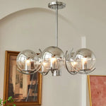 Lustre Moderne Abat-Jour Métallique Gael 5 Lampes Luminaire Chambre