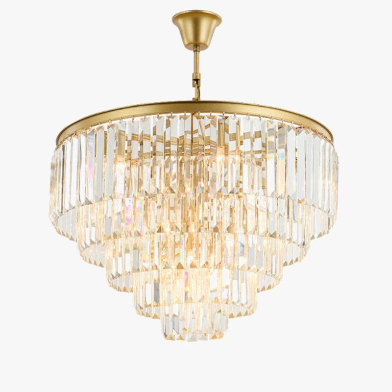 Modern Chic Minimalist Crystal Chandelier