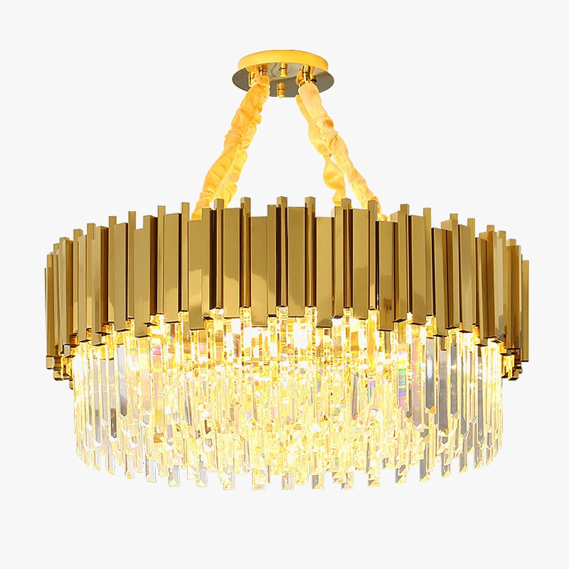 Bright and modern crystal chandelier