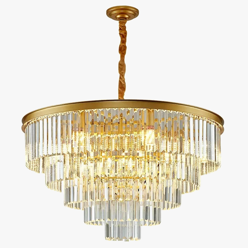 Modern crystal luminous elegant chandelier