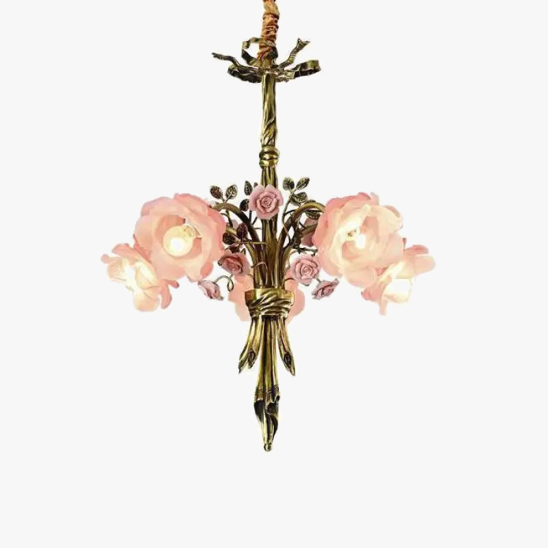 Modern copper chandelier for artistic and luxurious lighting