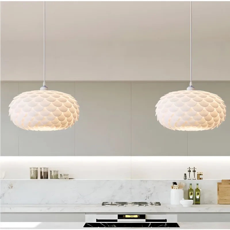 Contemporary Scandinavian hanging chandelier.