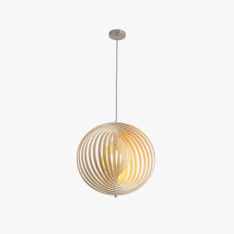 Nordic wooden luminous design chandelier