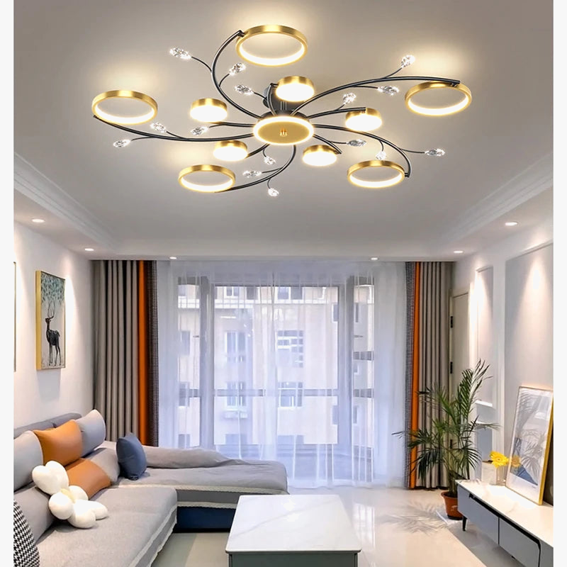 Bright modern chic Scandinavian chandelier