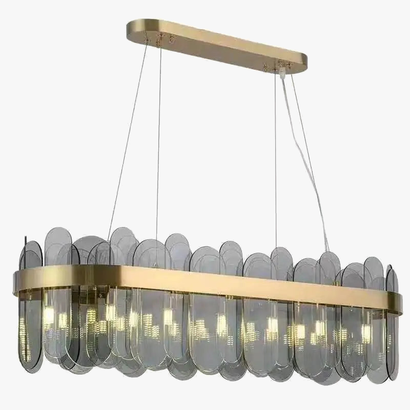 Elegant Refined Oval Chandelier