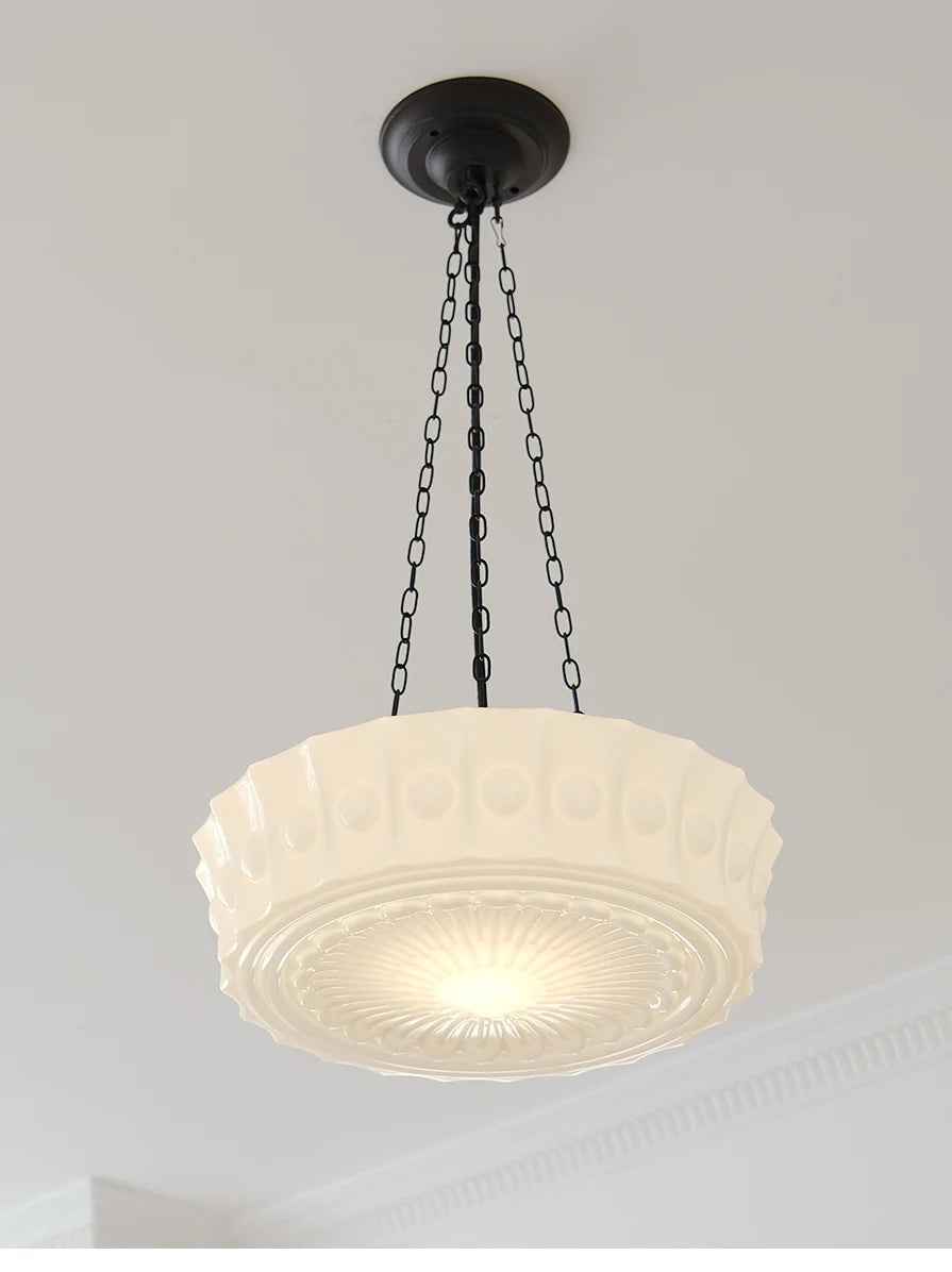 French-style vintage glass chandelier for elegant interiors