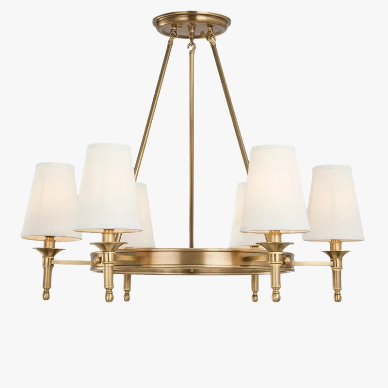 Elegant Copper Round Pendant Light
