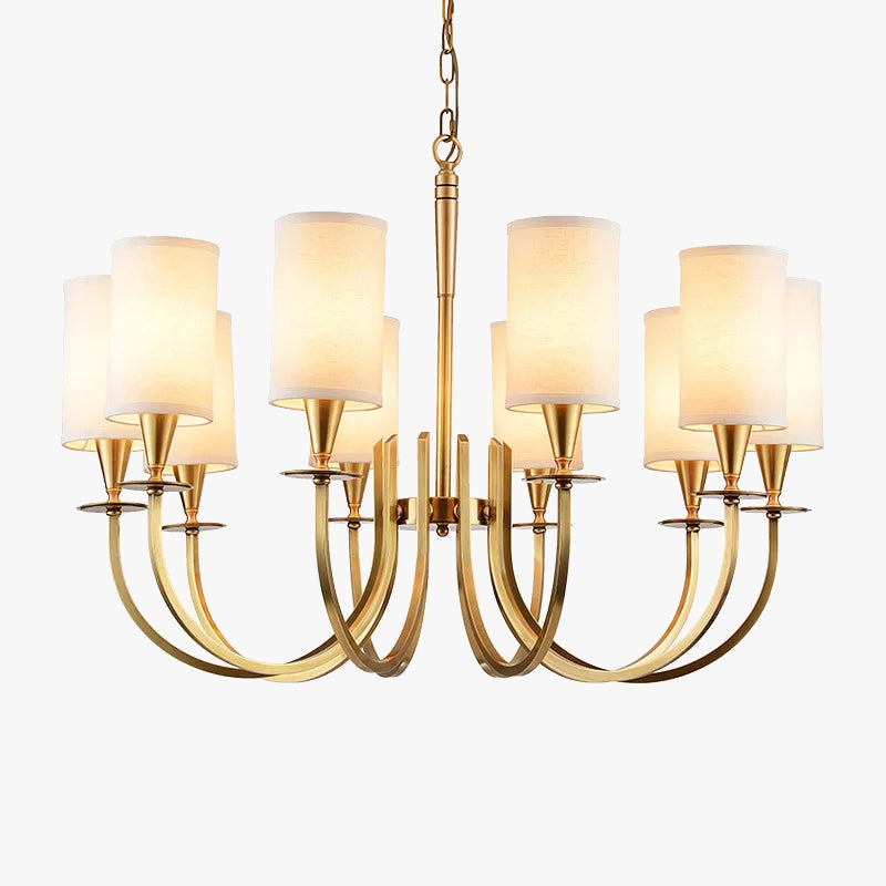 Luminous rural Scandinavian handcrafted chandelier