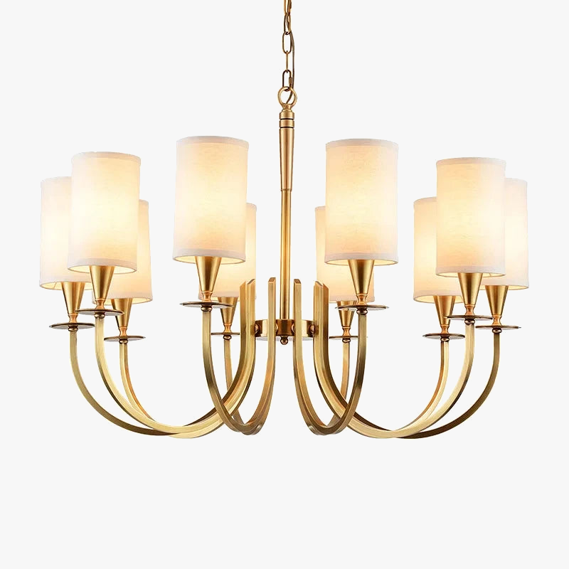 Rustic Nordic copper chandelier