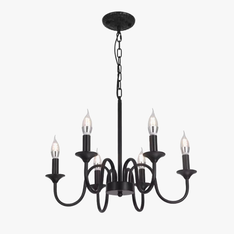 Elegant Rustic Handcrafted Metal Chandelier