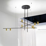 Lustre Scandinave Noir & Doré Rubby