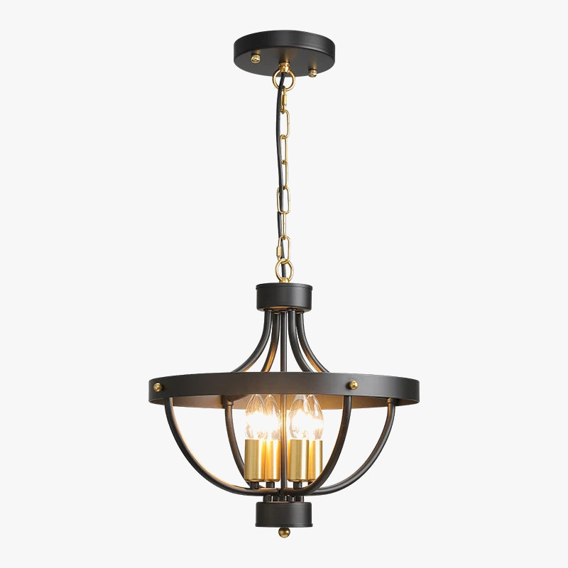Elegant American Vintage Industrial Chandelier