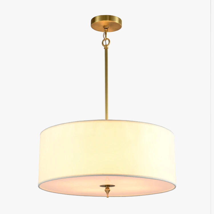 modern simple American style fabric shade chandelier
