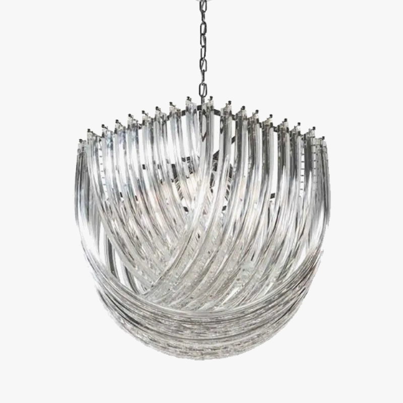 Elegant designer glass chandelier