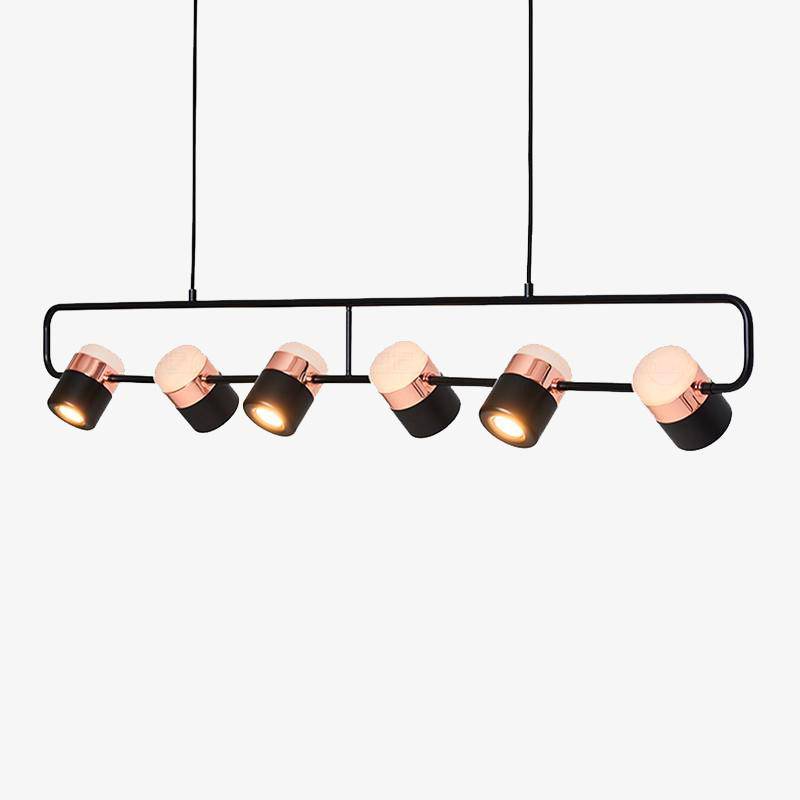 Elegant rose gold pendant light