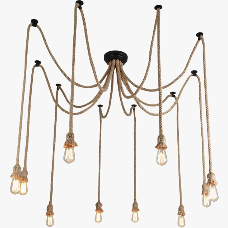 Vintage handmade retro industrial chandelier