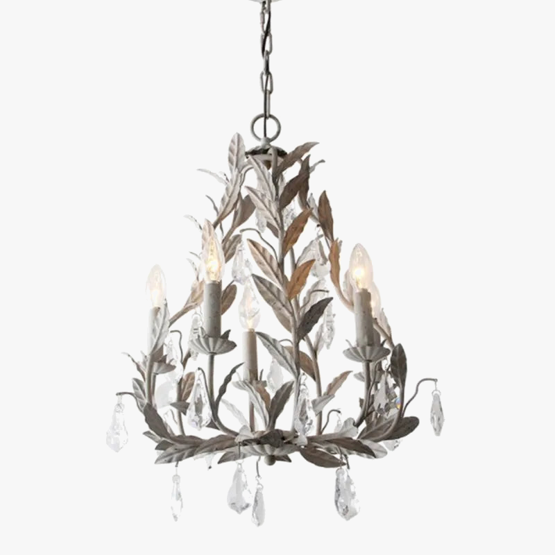 Elegant vintage metal chandelier