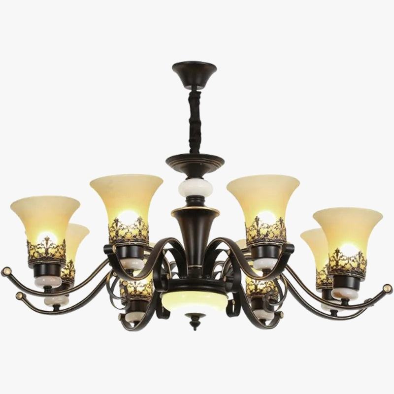 Elegant vintage industrial chandelier