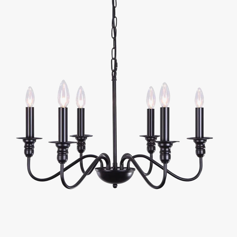 Industrial raw metal chandelier