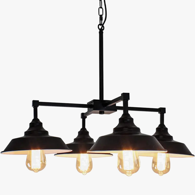 Industrial chic vintage chandelier