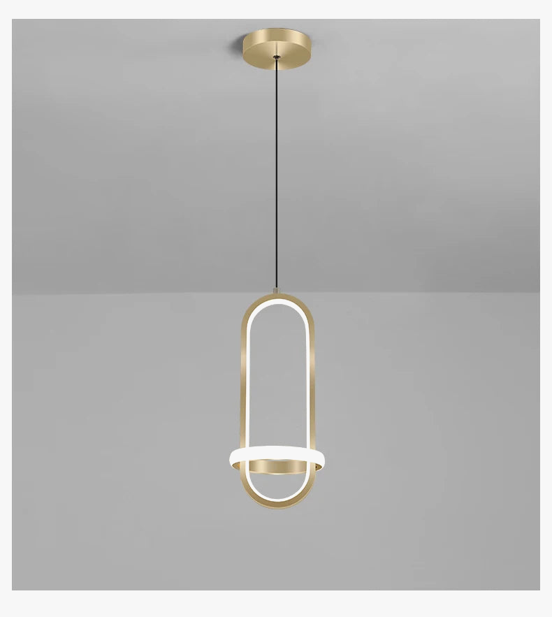 Modern bright LED design pendant light