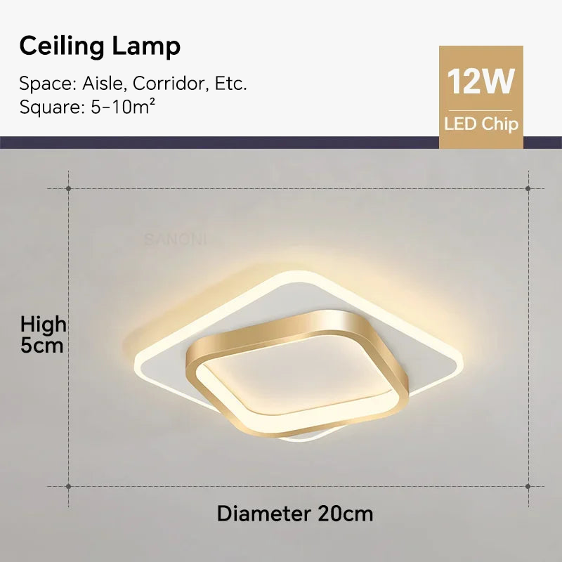 Elegant Modern LED Ceiling Light