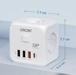 Multiprise avec interrupteur et adaptateur multiport