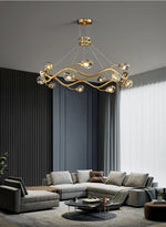 New Luxury Glossy Crystal Ceiling Chandelier Forhall Guest Restaurant Kitchen Yellow G9 Bulb