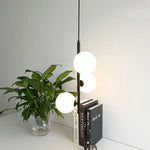 Nordic Glass Ball Led Pendant Lights Brass Black Bedroom Hanging Lamp Modern Living Room Dining