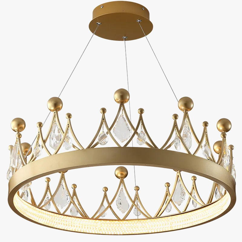 Modern-style Nordic minimalist crystal crown chandelier for dining room or living room