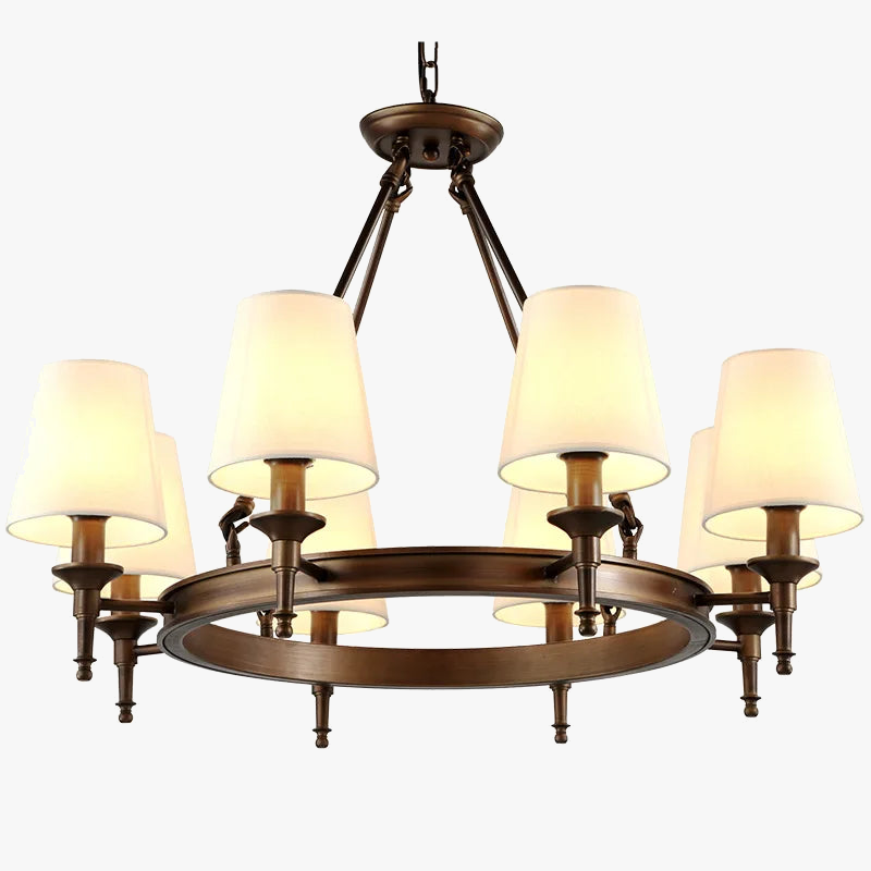 Luminous American retro chic chandelier